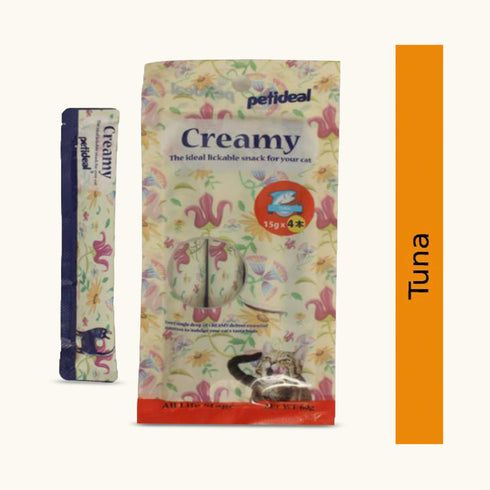 Petideal Creamy Cat Treat Tuna - 60gm